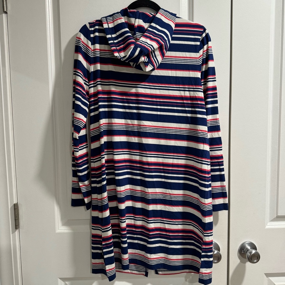 Coolibar Long Zip Cabana Hoodie UPF 50 Striped M - Picture 4 of 5